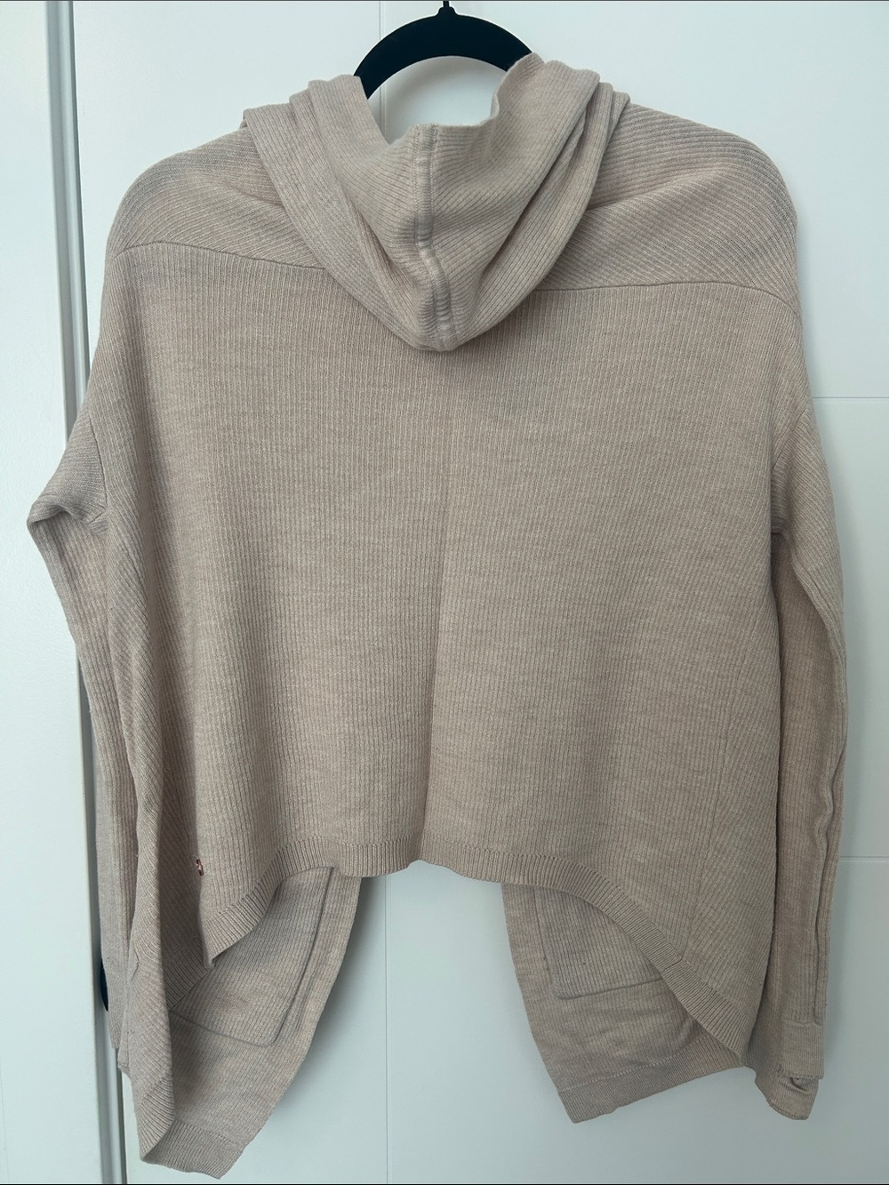 Lululemon Beige Open-Front Ribbed Cardigan - Picture 2 of 3